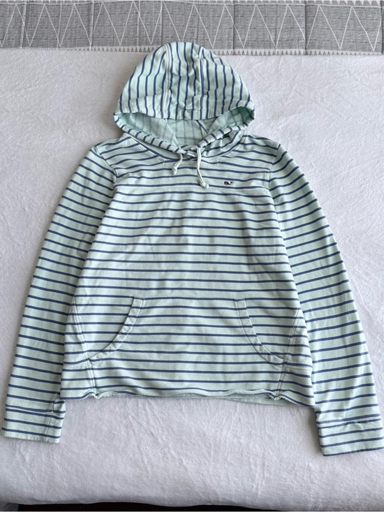 Vineyard Vines Tops - Vineyard Vines Mint Green & Navy Striped Hoodie LG